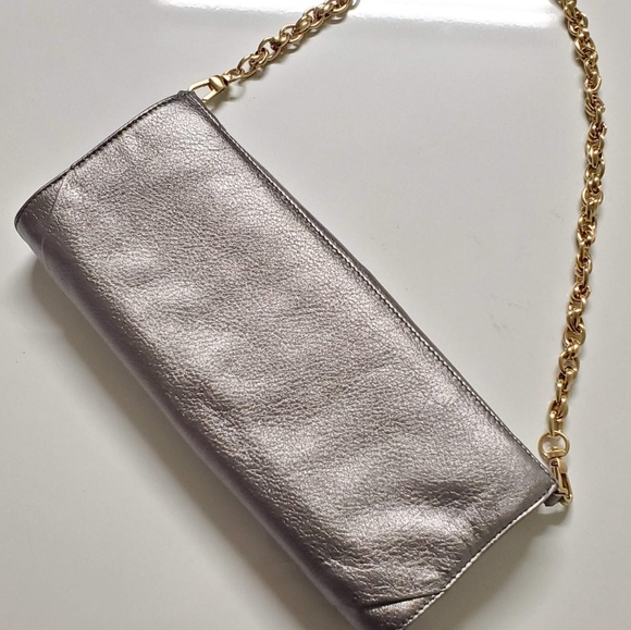 Rachel Zoe Leslie Evening Pewter Shoulder Clutch - Picture 6 of 6